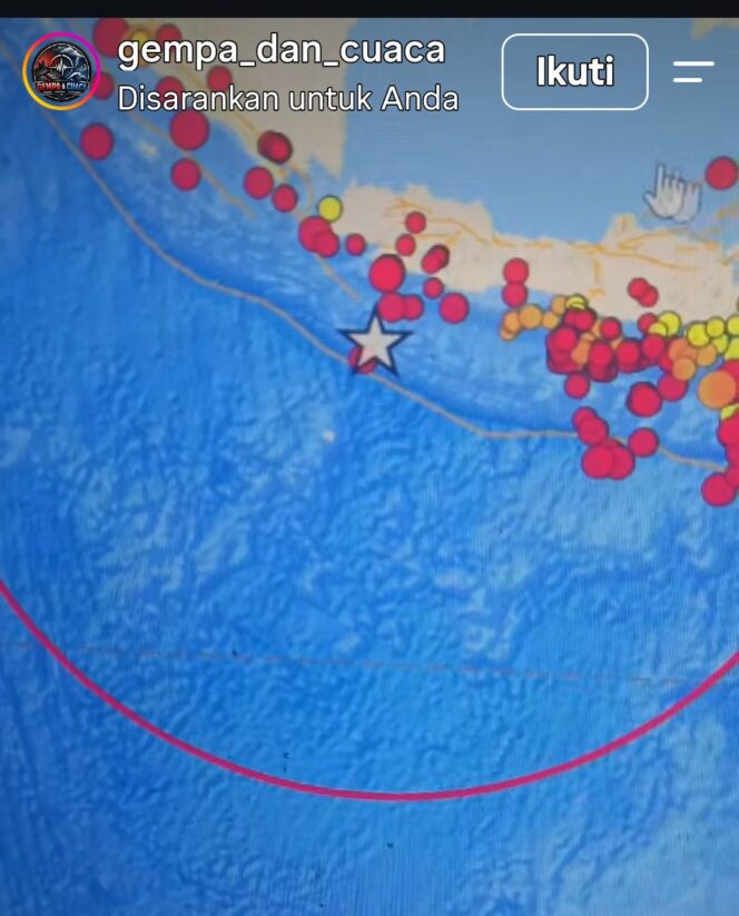 
					Gempa Mag 5.7 di Lepas Pantai Sukabumi, BMKG: Tidak Berpotensi Tsunami Lokasi 209 Km