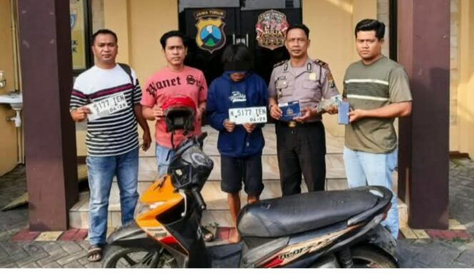 
					Aparat Polsek Perak, Jombang, cukup 5 jam meringkus pelaku pencuri motor, Selasa, 20 Oktober 2026. Foto: ist